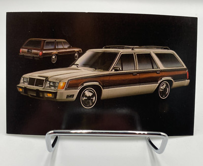 Vtg 1983 Mercury Marquis Station Wagon Car Dealer Advertisement Card