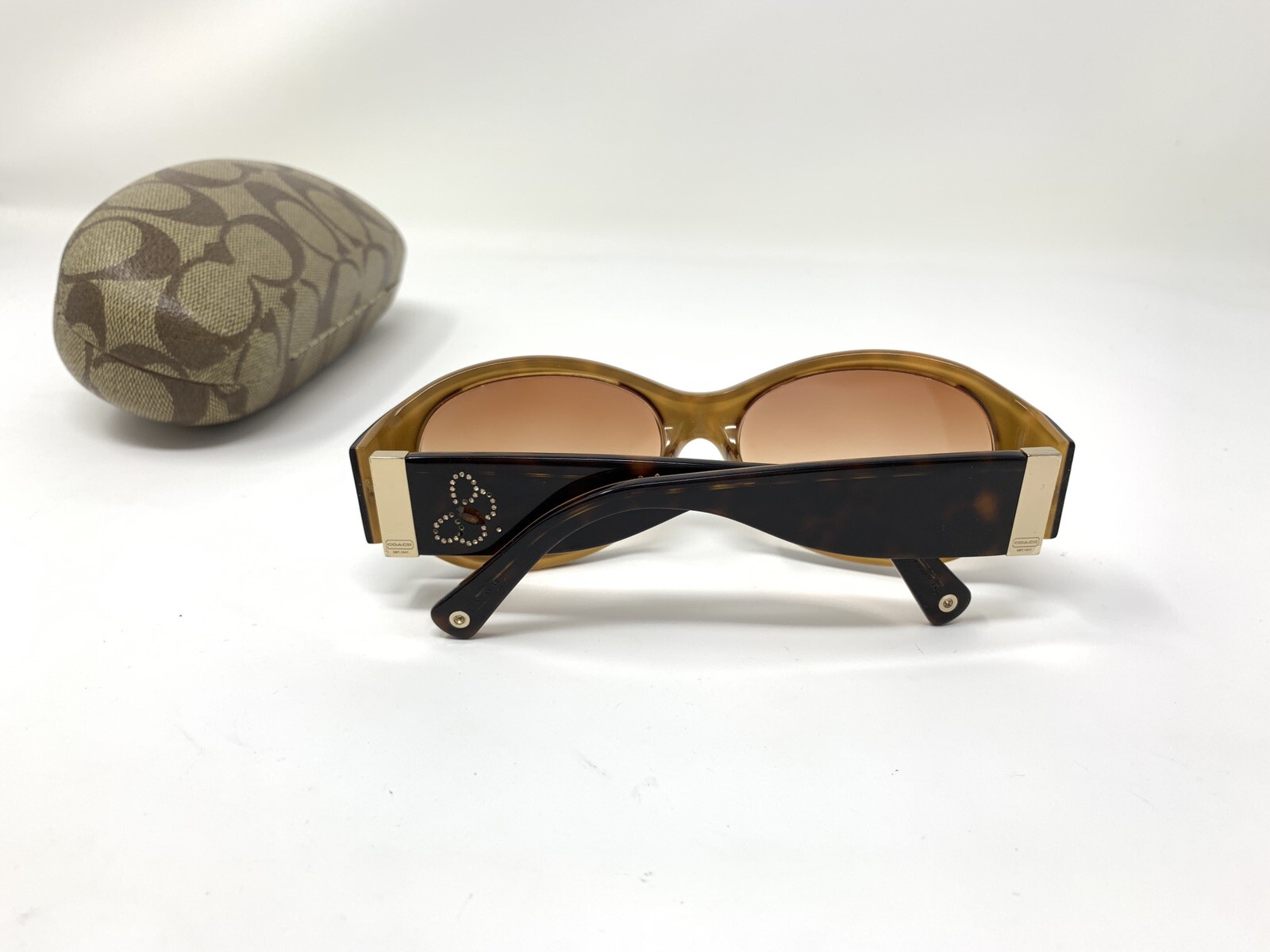 Coach Judi S457 Tortoise EYEGLASSES FRAMES 5716 Butterfly Missing Some