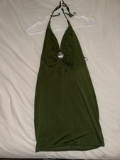 Forever 21 Green Halter Bodycon dress In Size Small NWT