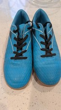 Hawkwell Kids Athletic Turf Indoor Comfortable Soccer Shoes Blue Size 4 US