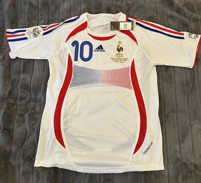 France 2006 World Cup Final Away Jersey Zinedine Zidane #10 Small