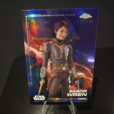 Topps Chrome Star Wars Ahsoka Sabine Wren 3 Serial 177/199