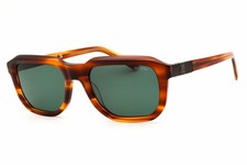 New Guess GU00278 5347N Light Brown/Horn/Green 53-19-140 Sunglasses