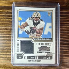 Panini 2023 Contenders Football Rookie Ticket Kendre Miller Saints 