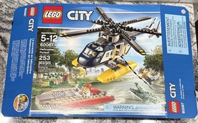 LEGO City 60067 Helicopter Pursuit Set - 100% Complete With Box & Instructions