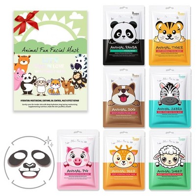 7-Pack Animal Sheet Face Facial Masks for Women Skincare Spa, Facial Spa Day ...