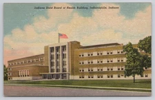 Indiana State Board of Health Building Indianapolis IN Postcard