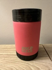 12oz Wyld Gear Pink Insulated Stainless Steel Tumbler W/ Lid And Bottle Opener