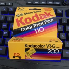Vtg Kodak Kodacolor VR-G Film 200 Color Print Film 110 12 exposures EX 11/1989