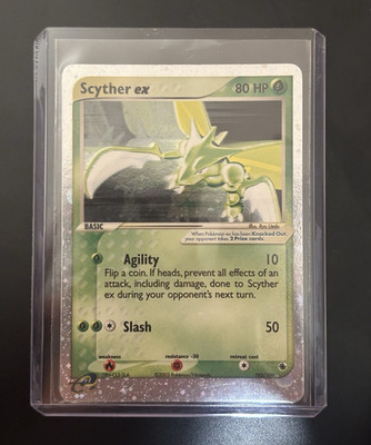 Scyther ex 102/109 EX Ruby & Sapphire Holo Ultra Rare 80 HP 2003 EN