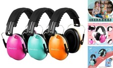 Kids Ear Protection Earmuffs Safety Hearing Protection Mint  Pink  Orange
