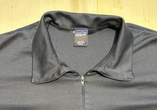 Vintage 90s Patagonia Capilene 1/4 Zip Pullover XL Black Made in USA Base Layer