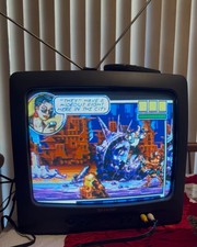 VTG Sharp 13G-M80 CRT Retro Gaming Television TV 13" Remote Antennae 1995 Video