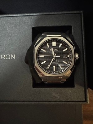 Seiko Astron Nexter SBXY063 7B72-0AF0 Solaruhr schwarzes Zifferblatt