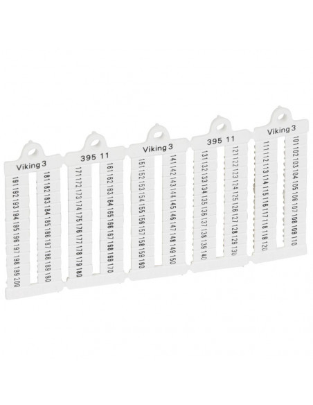 Repères pour bloc de jonction viking 3 pas 5mm avec lecture horizontale claire et stable