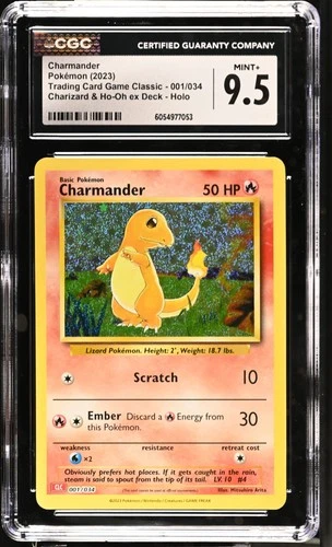 Pokémon 2023 Charmander Charizard & Ho-Oh ex Deck Holo TCG Classic #001 CGC 9.5