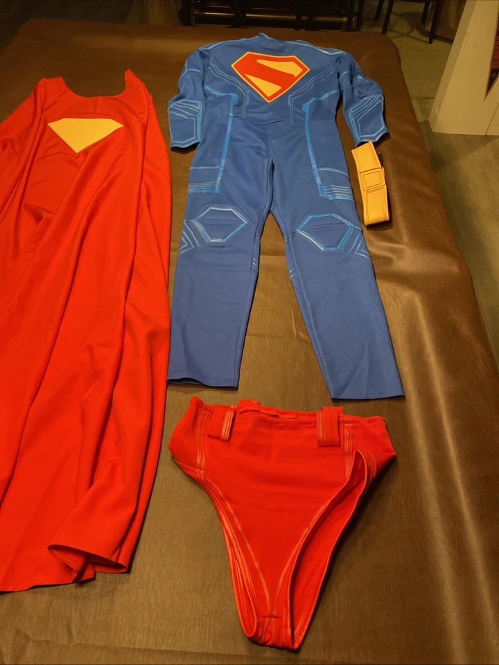 2025 Superman Legacy Clark Kent Halloween Disfraz Juegos con disfraces Mono Traje LN - Imagen 3 de 4