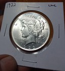 1922 P BU GEM PEACE SILVER DOLLAR UNC MS+++ U.S. MINT RARE COIN 5851 — photo 3
