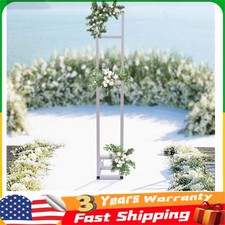 Wedding Arch Rack Iron Balloon Frame Metal Wrought Flower Stand Rack Party White