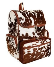 SKY SELLER Leather Diaper Bag Backpack Maternity Cow Print