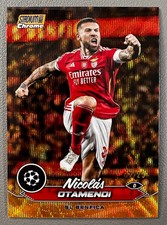Nicolas Otamendi 2024 Topps Stadium Chrome Orange Wave Refractor #53 Benfica /25