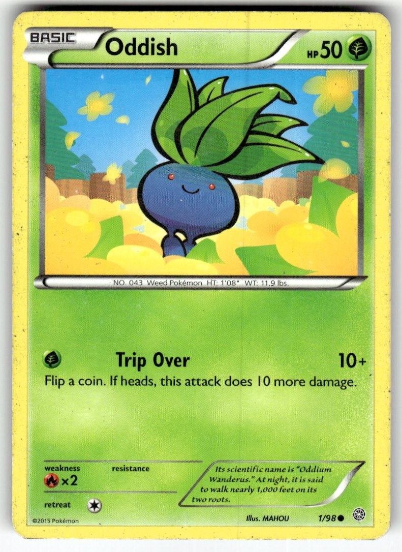 Pokemon Oddish 1/98 A4-2 HP