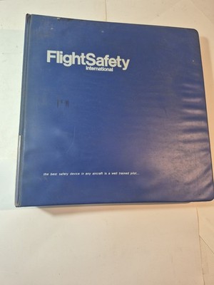 Vtg FlightSafety International Gulfstream  159 Initial Study Guide 1950's Jet 
