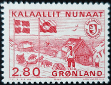 TIMBRE du GROENLAND - INDÉPENDANCE POSTALE N°151 NEUF ** LUXE MNH
