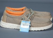 HEY DUDE WALLY YOUTH SOX SAHARA Lightweight Slip-On Boys Shoe Sz Y5L6