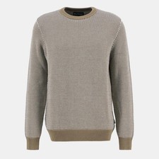 Image of Barbour Wells Crew neck Jumper - Washed Stone Size XL
