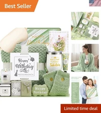 Luxurious Spa Birthday Gift Set with Flannel Blanket & Spa Essentials for Her