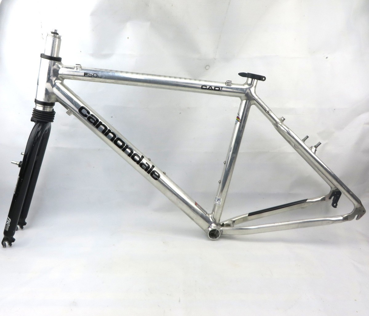 CANNONDALE F500 ROAD BIKE FRAMESET Polished Aluminum 1996 Large