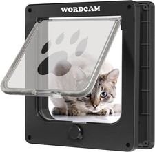 Large Cat Door Outer Size 10.7'' x 9.5'' , Robust Cat Door for Interior Exter...