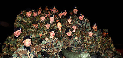 Jennifer Lopez with troops at Ramstein Air Base in Germany Saturda- Old Photo 1