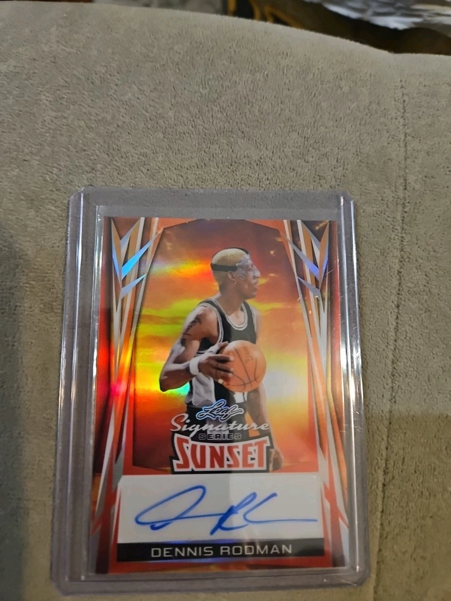 Leaf Dennis Rodman Basketball Autographed Sports Trading Cards