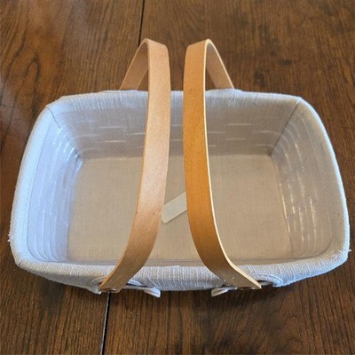 Longaberger 2001 Casserole Basket Medium Boardwalk 10261 Signed 14 1/4'' x 9 1/2''