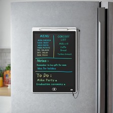 Magnetic Board for Fridge, 9.8   6.7  Small LCD Writing Tablet Blackboard Groc...
