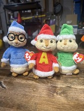 Alvin & The Chipmunks The Squeakqual Ty Beanie Babies Set
