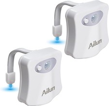 Toilet Night Light Motion Sensor LED Bathroom Bowl Light Color Changing Set