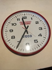 Orologio Officina Iveco Vintage In Metallo 40cm