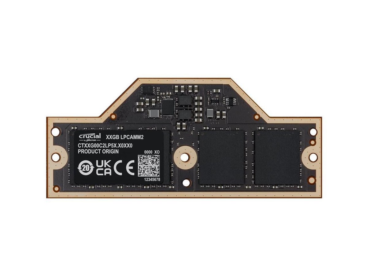 Crucial 32GB LPCAMM2 - 644pin LPDDR5X- 7500 Memory For Notebook