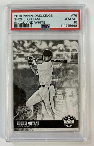 MA6 Shohei Ohtani 2018 Diamond Kings PSA 10 Black & White Variation #76 Rookie