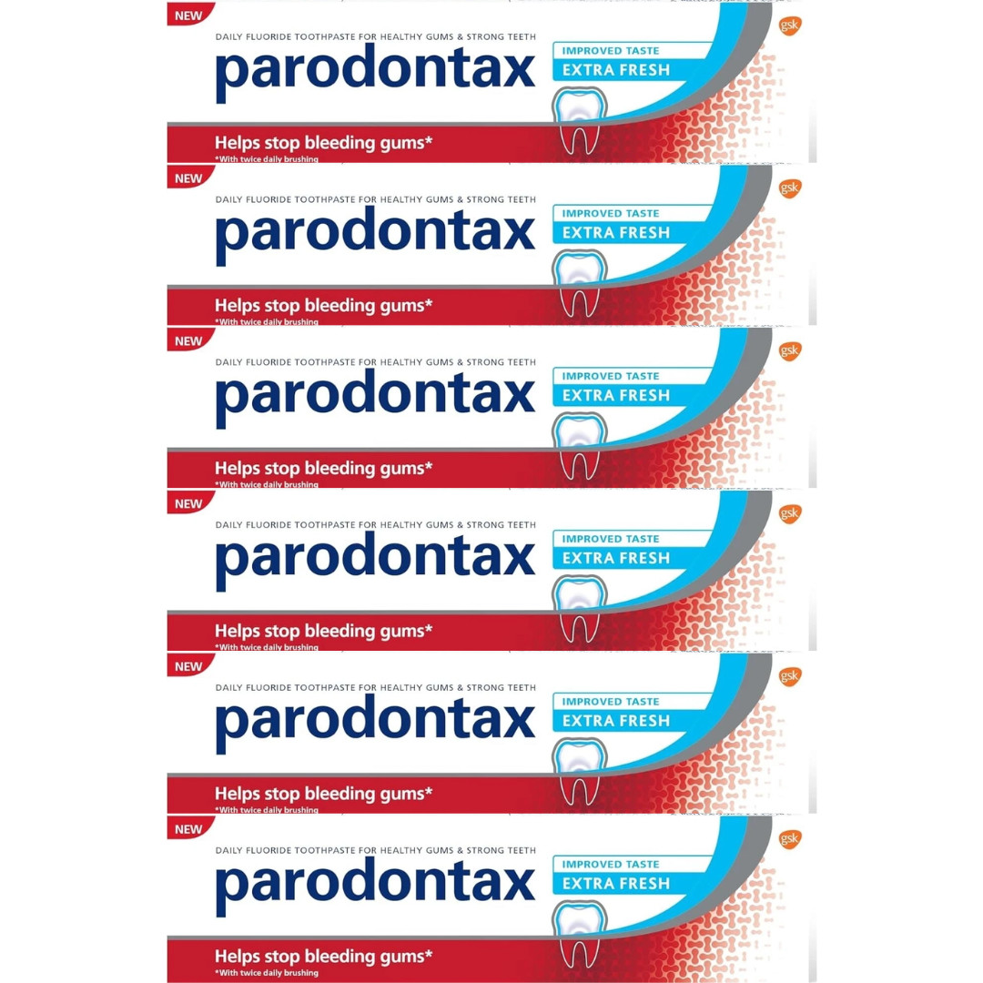 Parodontax Extra Fresh Improved Taste Fluoride Toothpaste 75ml (Pack Of 6)