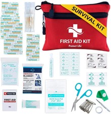 100-Piece First Aid Kit for Home, Business Camping Survival