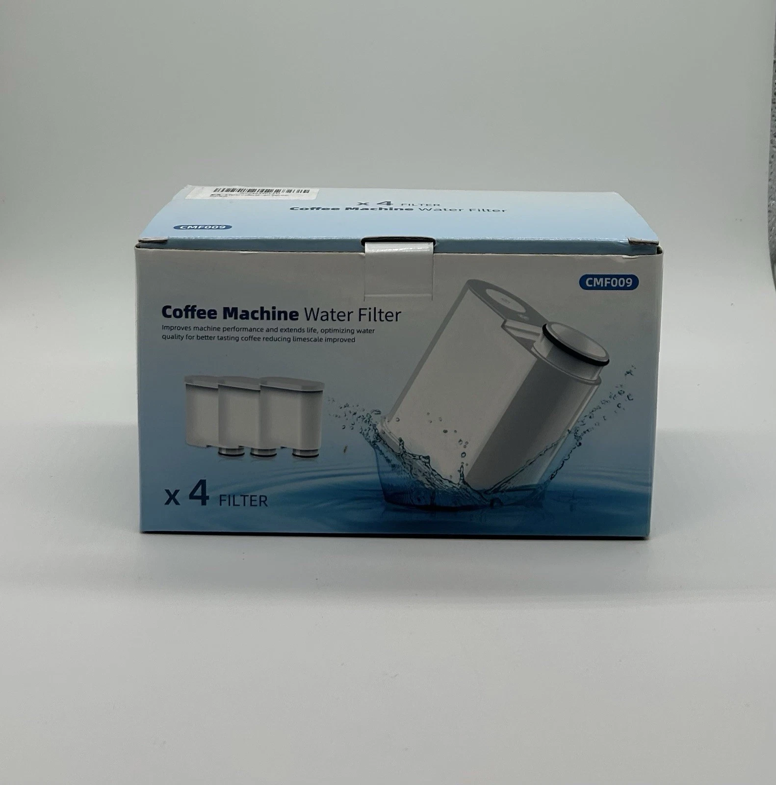 New 4 Pack CMF009 Coffee Machine Water Filter Fits Philips Series & Aqua Clean