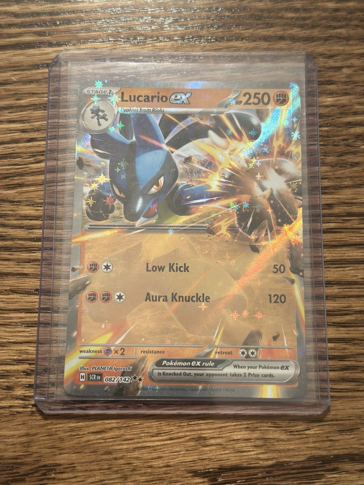 Lucario ex 082/142 - S&V: Stellar Crown Double Rare - Pokémon TCG (NM)