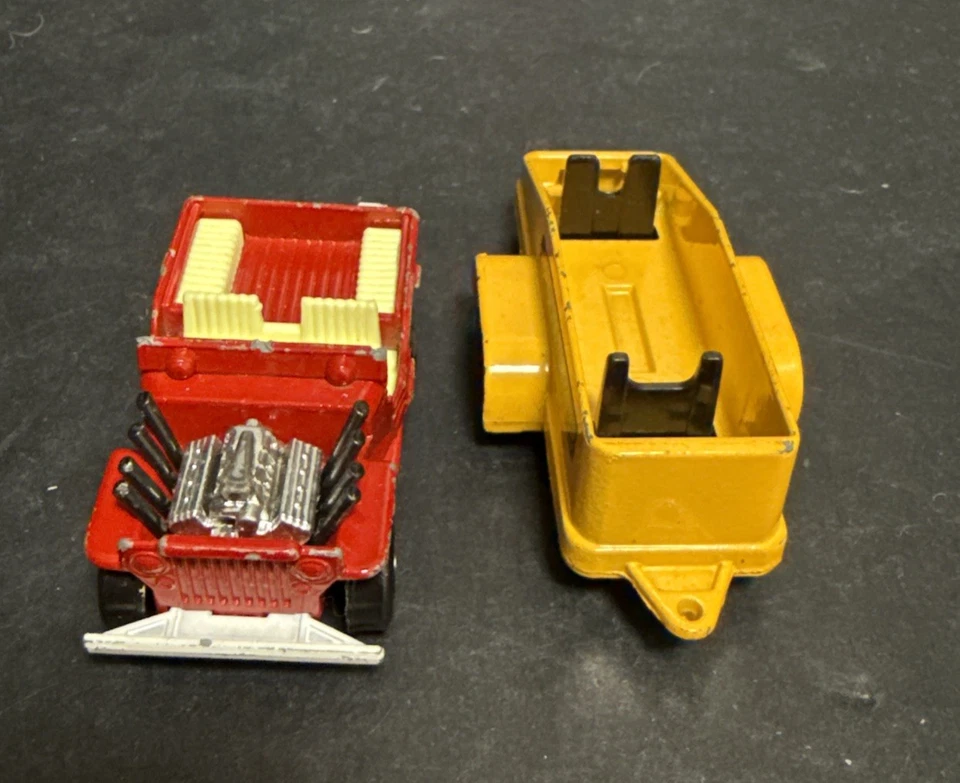 Matchbox Lesney Superfast N-2 Jeep Hot Rod And Glider Transport Trailer Vintage - Image 2 of 4