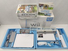 Nintendo Wii Console RVL-001 w/Box, 2 Controllers, 5 Games,  Wii Sports TESTED