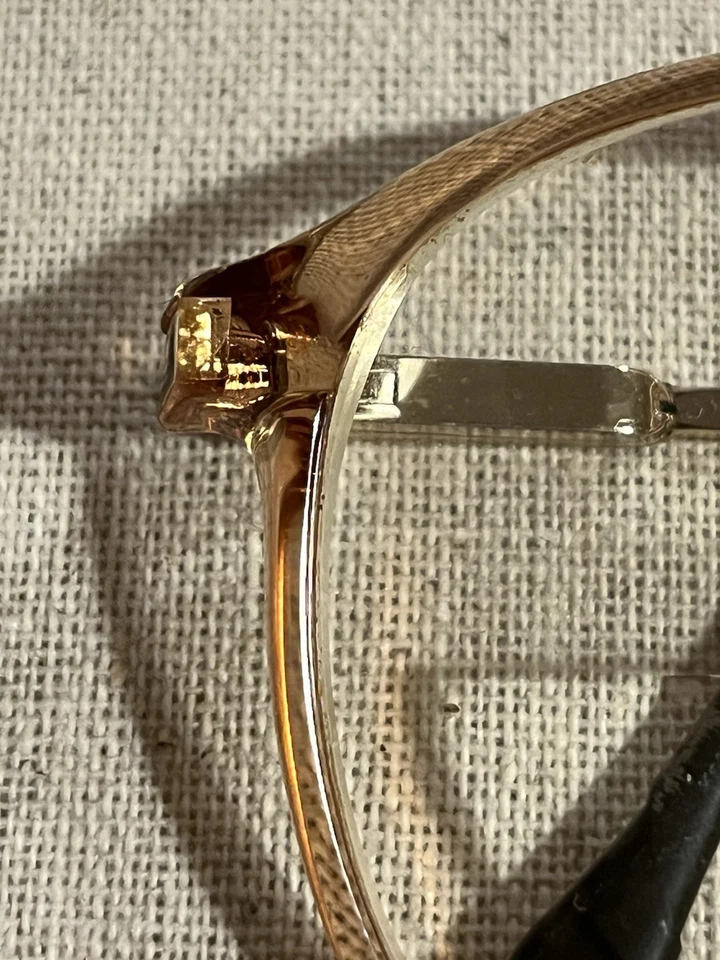 Monturas de gafas Luxottica vintage para mujer 140 montura coñac Foto 4 de 4