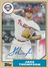 2017 Jake Thompson RC Topps #1987A-JT 1987 Auto - Phillies